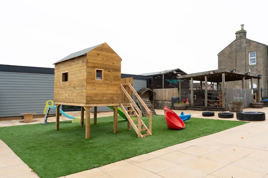 picture of an outdoor play area at the nursery